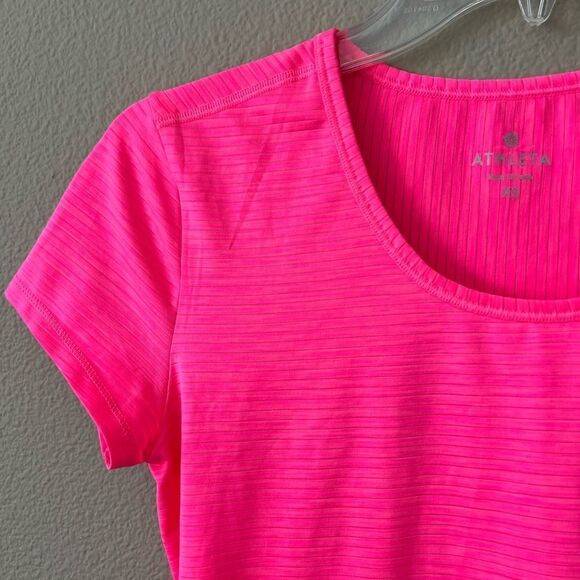 Athleta Hot Pink Workout Top - Picture 2 of 6